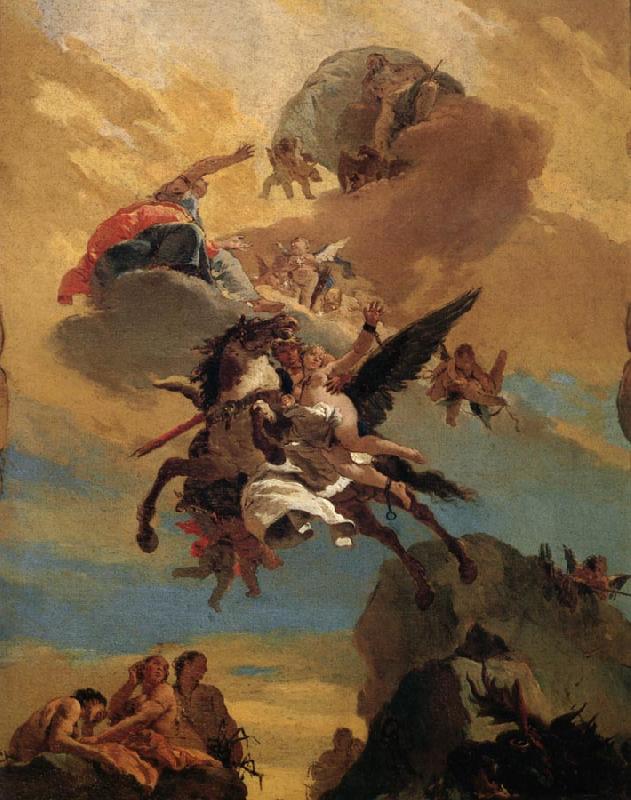 Giovanni Battista Tiepolo Perseus and andromeda Sweden oil painting art